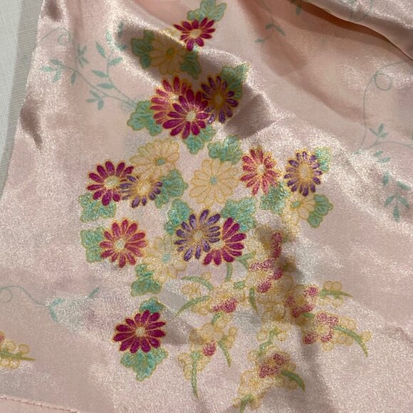 Oscar De La Renta baby Pink Label Floral Satin Pajama Set Size M feminine - Picture 3 of 8